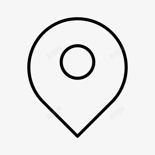 地点地图针图标svg_新图网 https://ixintu.com 地图针 地点