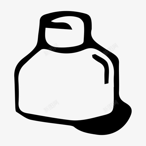 瓶子包装手绘图标svg_新图网 https://ixintu.com 包装 手绘 瓶子