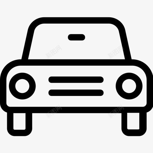 汽车轿车运输图标svg_新图网 https://ixintu.com 汽车 汽车平滑线图标 车辆 轿车 运输