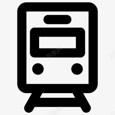 地铁机车火车图标图标