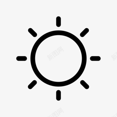 太阳明亮夏天图标图标