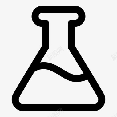 erlenmeyer化学烧瓶图标图标