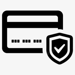 商业保险信用卡安全支付安全图标高清图片