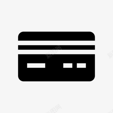 信用卡支付网络技术实心图标图标