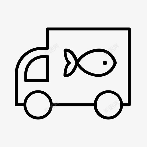 鱼车鱼市场钓鱼图标svg_新图网 https://ixintu.com 货车 钓鱼 鱼市场 鱼贩 鱼车