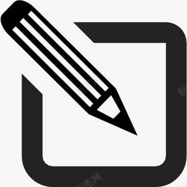 钢笔文件纸绘图铅笔图标图标