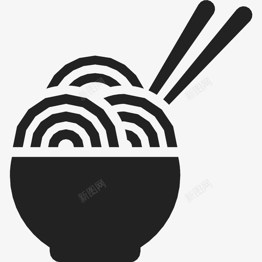 面条筷子食物图标svg_新图网 https://ixintu.com 乌冬 筷子 面条 食物
