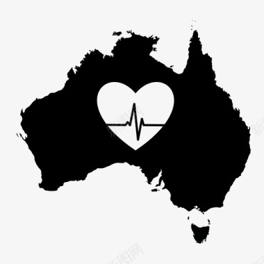 澳大利亚的医疗保健医疗保健保险图标图标