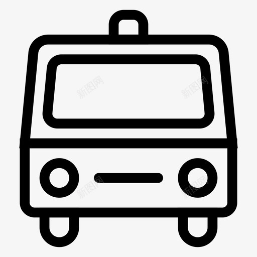 救护车紧急情况运输图标svg_新图网 https://ixintu.com 救护车 旅行 紧急情况 车辆 运输 运输线路图标