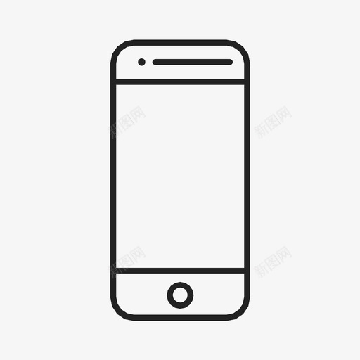 智能手机苹果设备图标svg_新图网 https://ixintu.com iphone 手机 智能手机 苹果 设备