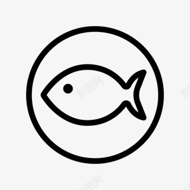 菜肴鱼食物图标图标