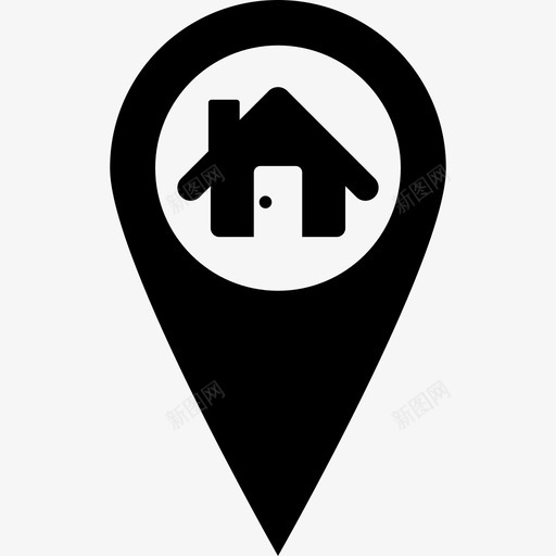 房子位置地址家图标svg_新图网 https://ixintu.com 地图 地址 家 密码 房子位置 真实状态