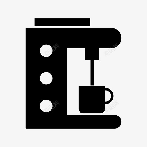 咖啡机浓缩咖啡机器图标svg_新图网 https://ixintu.com 咖啡机 机器 浓缩咖啡 电子设备