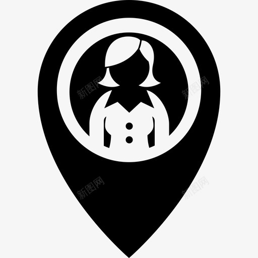 执行职位查找地图图标svg_新图网 https://ixintu.com pin 地图 女性 女性主管 执行职位 查找