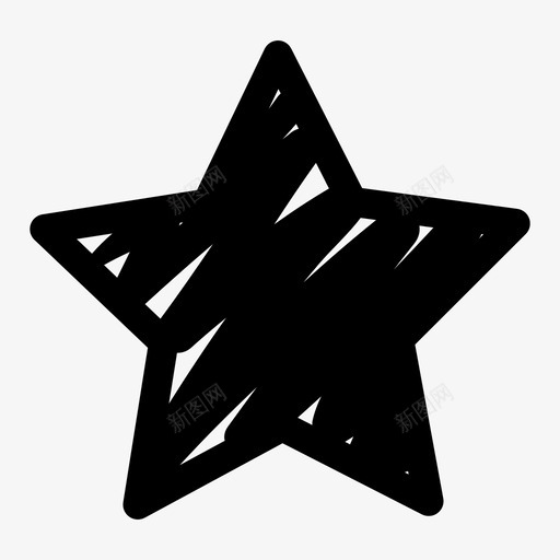 星星装饰绘画图标svg_新图网 https://ixintu.com 天空 愿望 手绘 星星 绘画 装饰