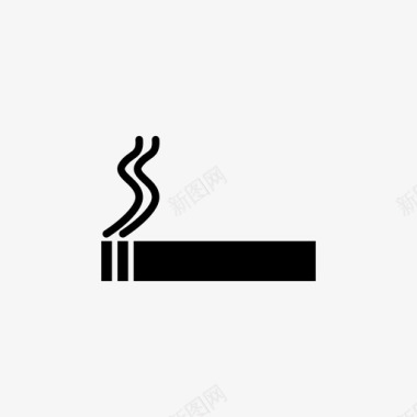 香烟房间烟雾图标图标