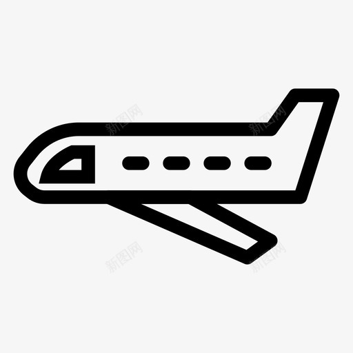 飞机汽车运输图标svg_新图网 https://ixintu.com 旅行 汽车 车辆 运输 运输线图标 飞机