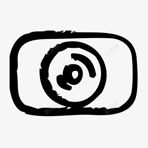 相机镜头导演编辑图标svg_新图网 https://ixintu.com 导演 相机镜头 编辑 草图 视频制作