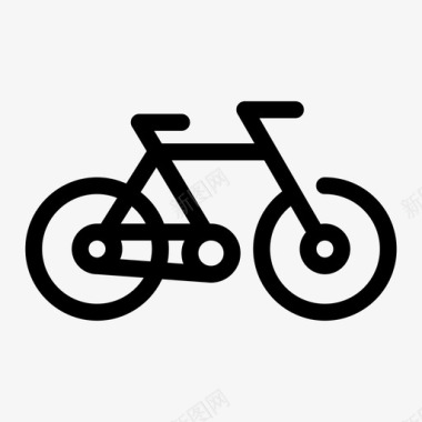 自行车骑乘轮子图标图标