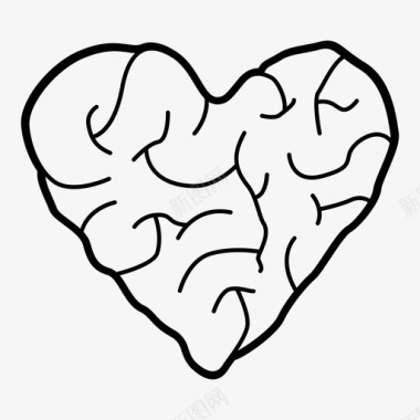 脑心脑人体图标图标