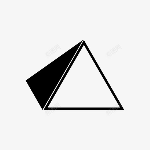 金字塔埃及三角形图标svg_新图网 https://ixintu.com 三角形 埃及 金字塔