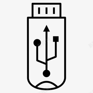 usb驱动器usb徽标图标图标