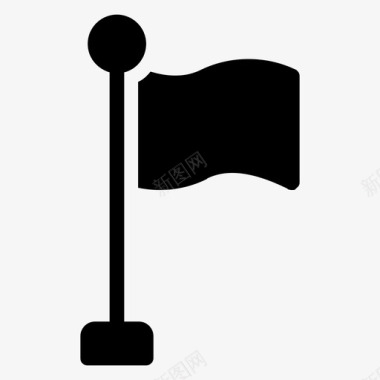 国家国旗丝带图标图标