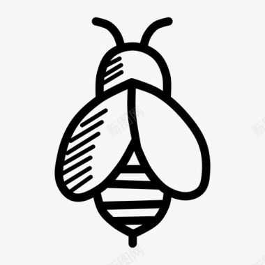 蜜蜂养蜂昆虫图标图标