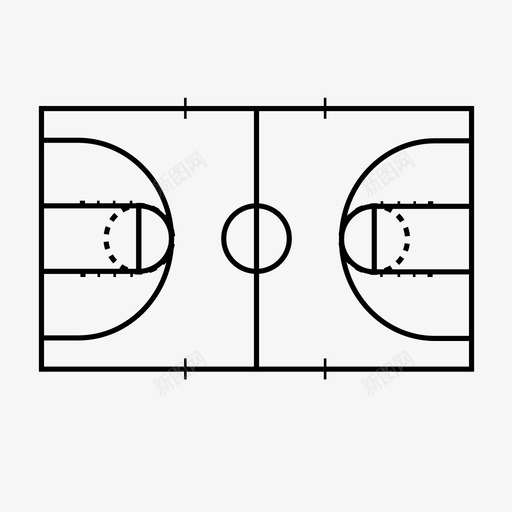 篮球场比赛钥匙图标svg_新图网 https://ixintu.com 比赛 篮球场 钥匙