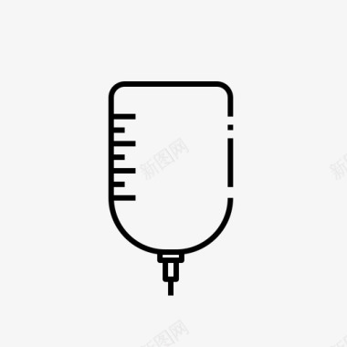 静脉输液袋药物混合物图标图标