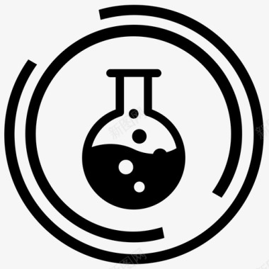 化学教育玻璃图标图标