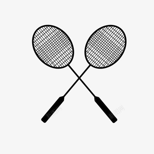 羽毛球球拍比赛运动图标svg_新图网 https://ixintu.com 团队 比赛 羽毛球球拍 运动