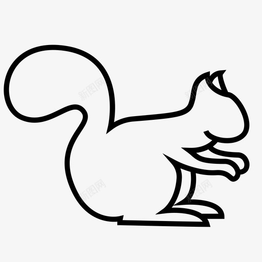 squirell动物花栗鼠图标svg_新图网 https://ixintu.com Squirel收藏 squirell 动物 森林 花栗鼠