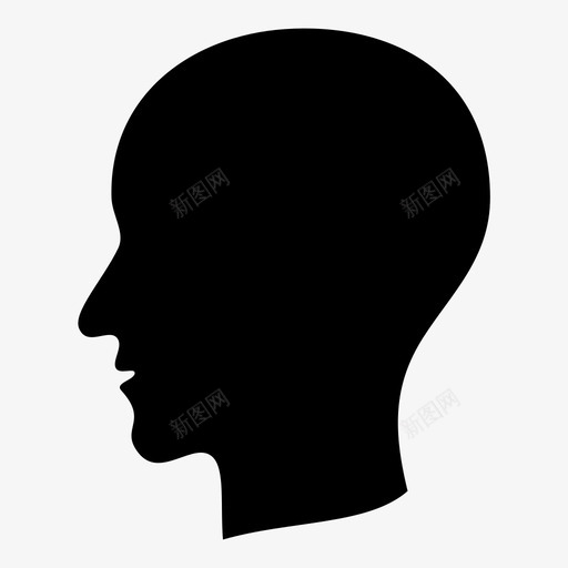 头部头部轮廓人脑图标svg_新图网 https://ixintu.com 人 人脑 大脑和大脑 头部 头部轮廓 左转 类人