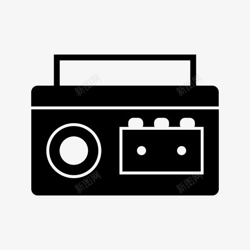 卡式录音机音乐电子设备图标svg_新图网 https://ixintu.com 卡式录音机 电子设备 音乐