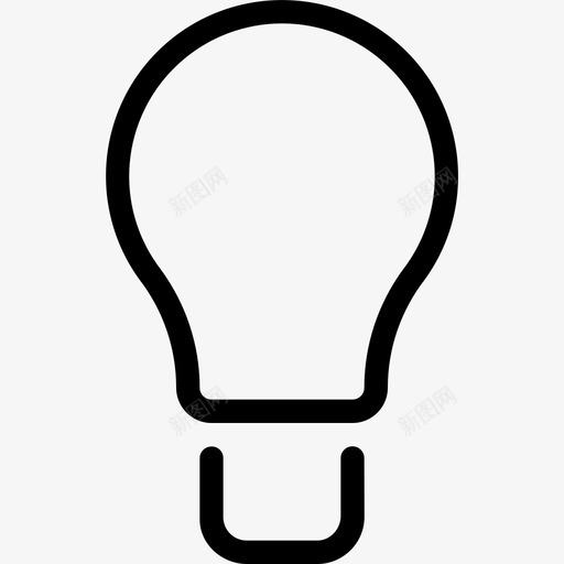 灯泡创意创新图标svg_新图网 https://ixintu.com 创意 创新 发明 灯泡 灯泡1