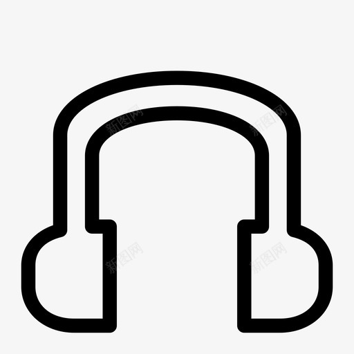 耳机音响音乐图标svg_新图网 https://ixintu.com 耳机 音乐 音响
