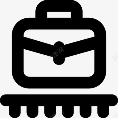 机场行李公文包图标图标