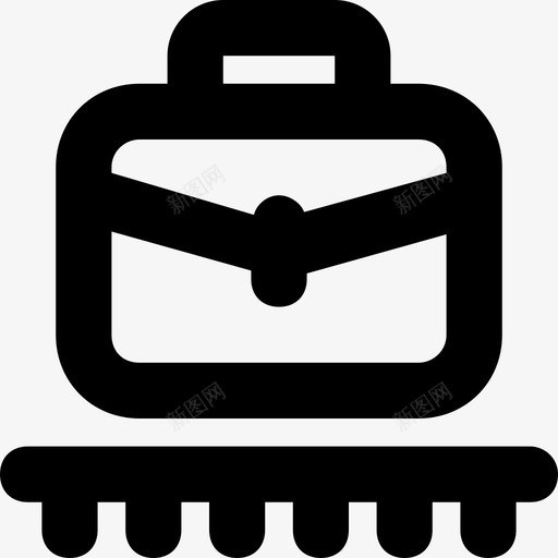 机场行李公文包图标svg_新图网 https://ixintu.com 传送带 公文包 旅行和地点平滑的线条图标 机场 结账 行李