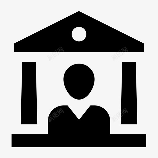 个人理财账户银行图标svg_新图网 https://ixintu.com 个人理财 商业 账户 银行