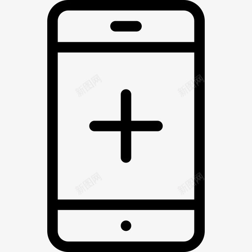 智能手机添加手机图标svg_新图网 https://ixintu.com plus 手机 智能手机 智能手机2 添加 移动