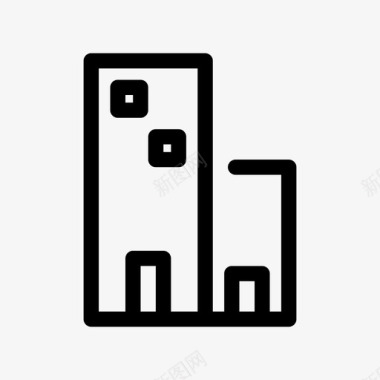 建筑物公寓银行图标图标