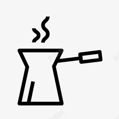 咖啡机热水马克杯图标图标