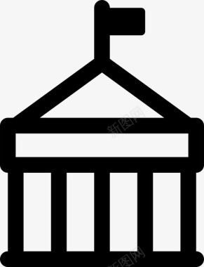 柱子卫城银行图标图标