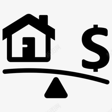 住房贷款金融抵押贷款图标图标