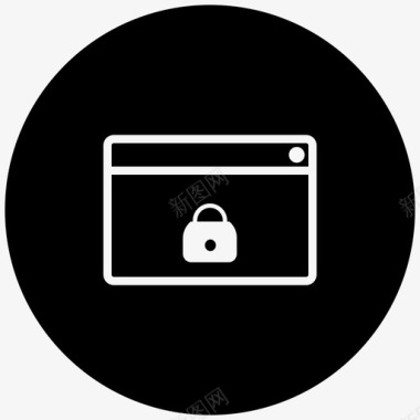 锁定浏览器匿名窗口受保护浏览器图标图标