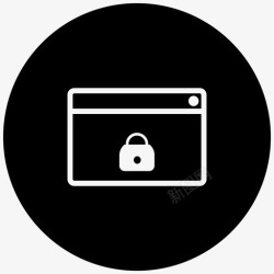匿名聊天锁定浏览器匿名窗口受保护浏览器图标高清图片
