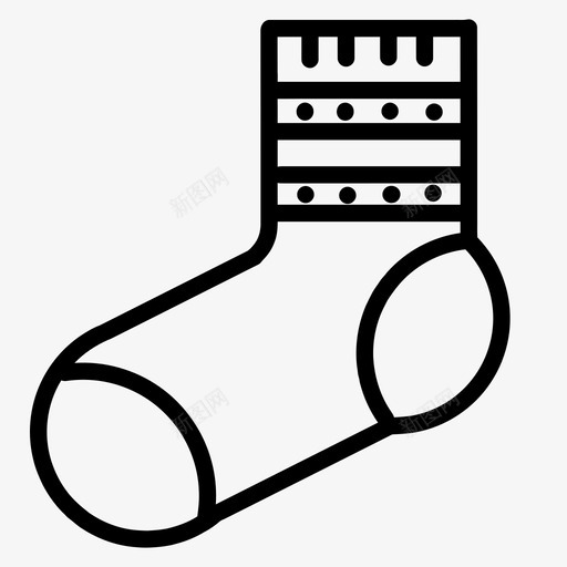 袜子衣服脚图标svg_新图网 https://ixintu.com 脚 衣服 袜子 袜子设计