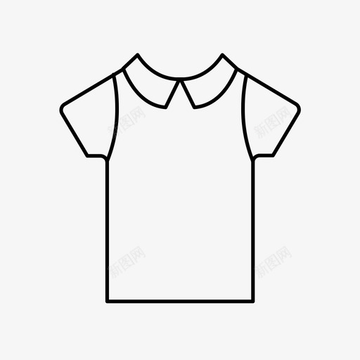 衬衫衣服马球衫图标svg_新图网 https://ixintu.com t恤 衣服 衬衫 马球衫