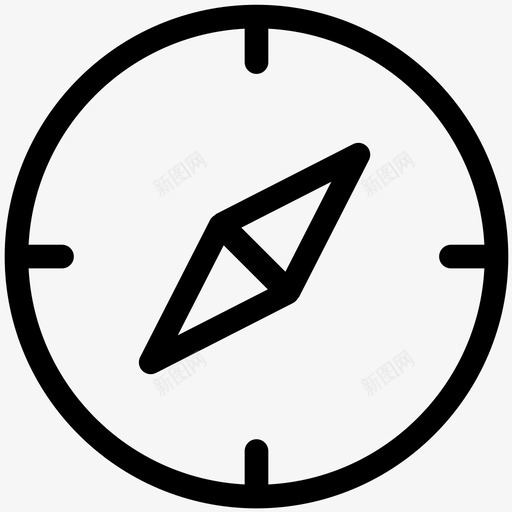 指南针方向仪器图标svg_新图网 https://ixintu.com 仪器 商务电子商务物流概要 指南针 方向 磁罗盘
